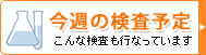 今週の検査予定