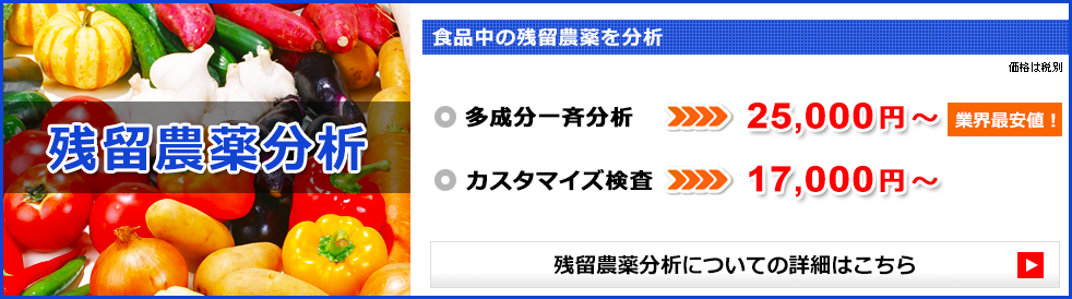 残留農薬分析